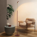 Modern LED Floor Lamp | Adjustable Height Black Metal Design