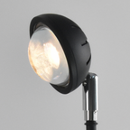 Modern LED Floor Lamp | Adjustable Height Black Metal Design