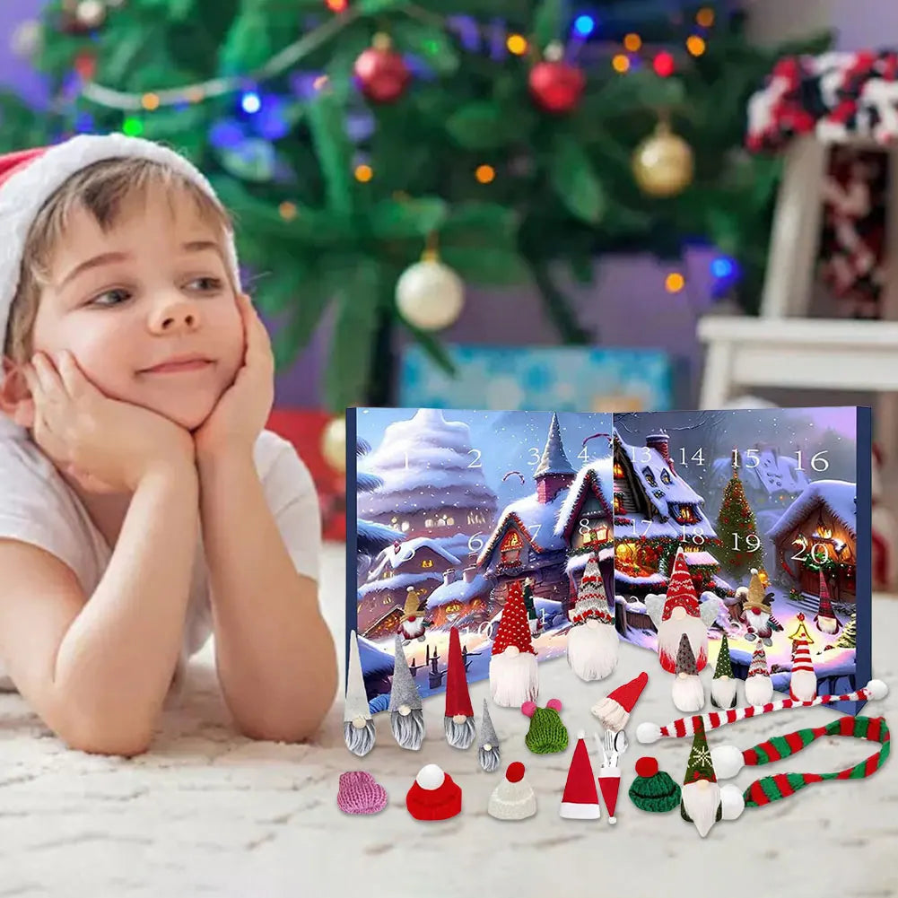 Christmas Advent Calendar | 24 Plush Gnome Figurines