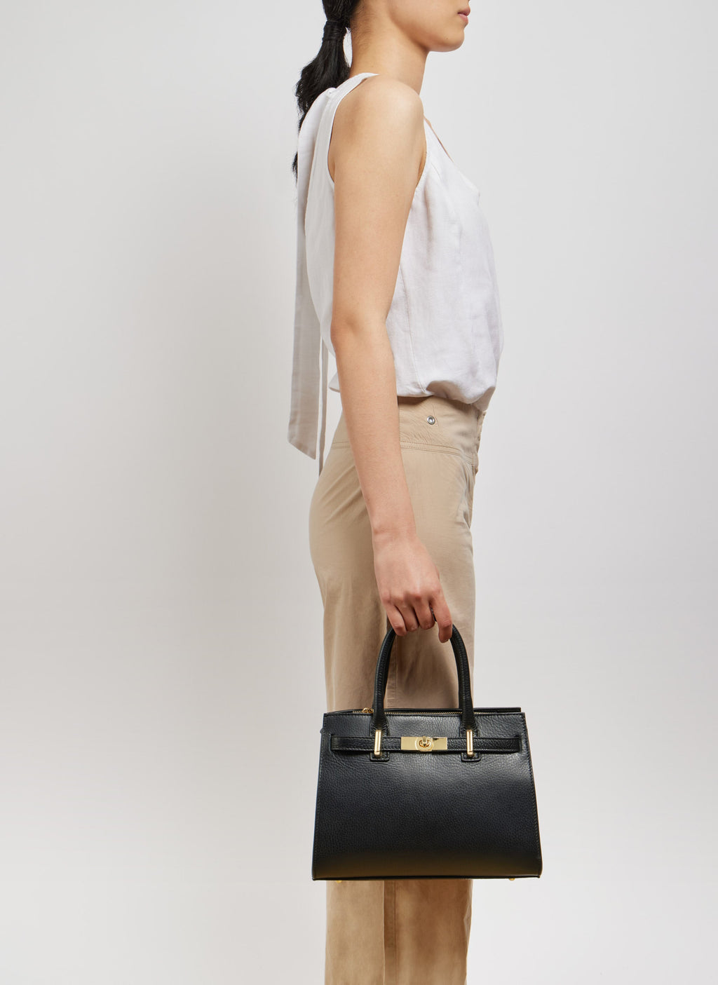 Classic Leather Tote Bag | Gold Hardware Premium Calfskin