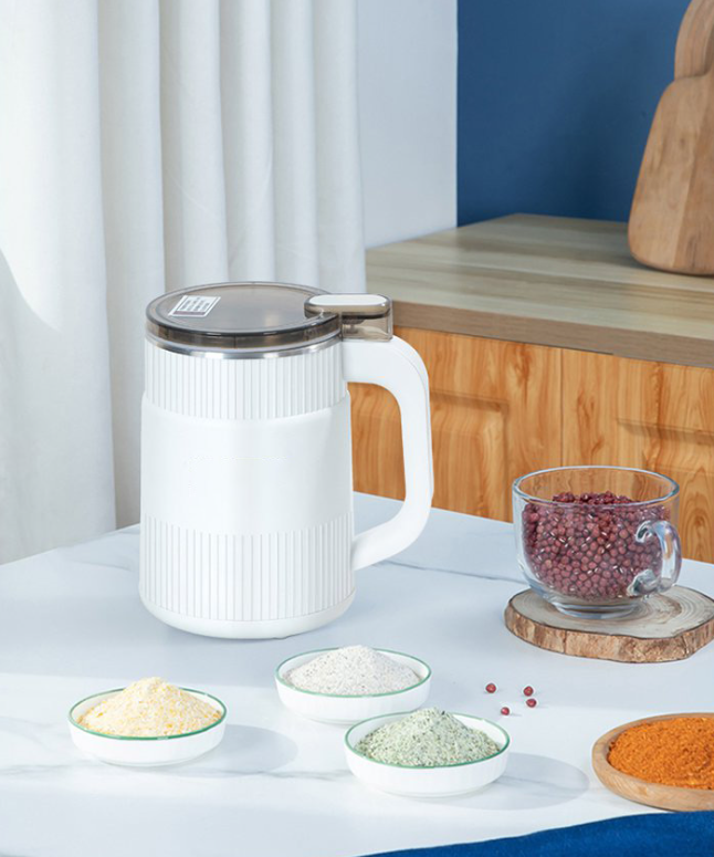 Electric Grain Mill | Compact Fresh Flour Grinder with Ribbed Design