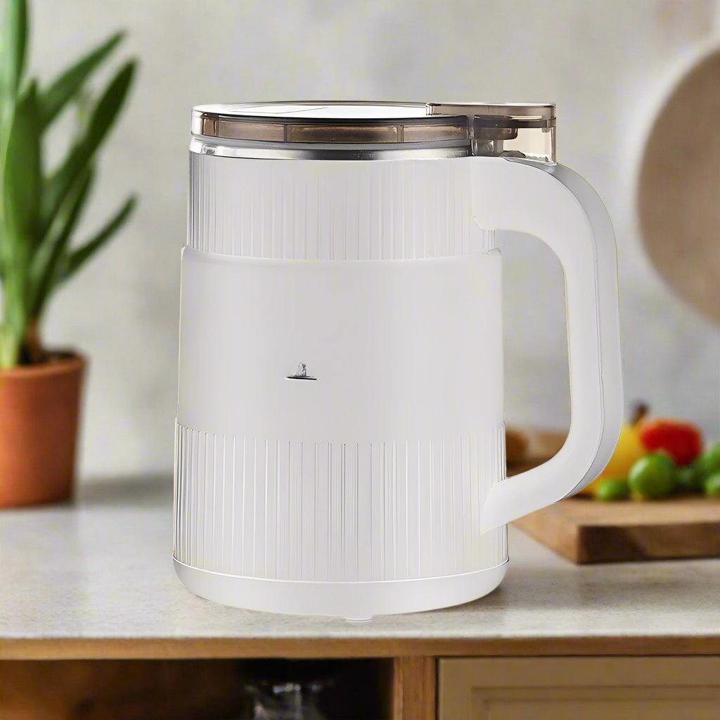 Electric Grain Mill | Compact Fresh Flour Grinder with Ribbed Design