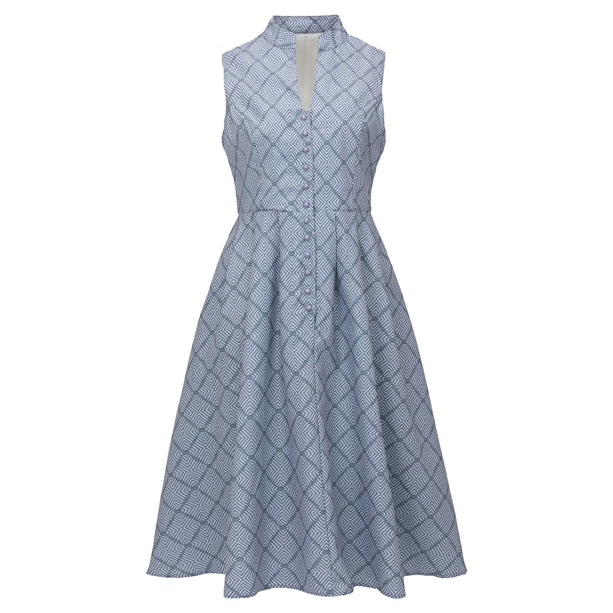 Traditional Dirndl Dress | Gray Lace Detail with Apron