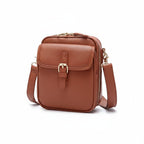 Leather Crossbody Bag | Anti-Theft Compact Square Design