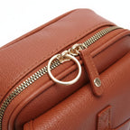 Leather Crossbody Bag | Anti-Theft Compact Square Design