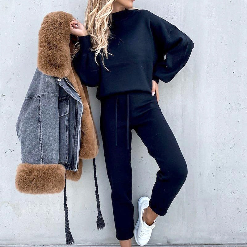 Modern Lounge Set | Soft Cotton Blend Two-Piece Design