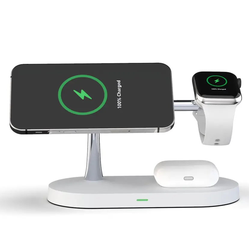Smart Wireless Charging Station | 3-in-1 Device Dock