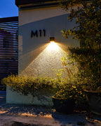 Modern Outdoor Wall Light | Solar Powered Cube Design