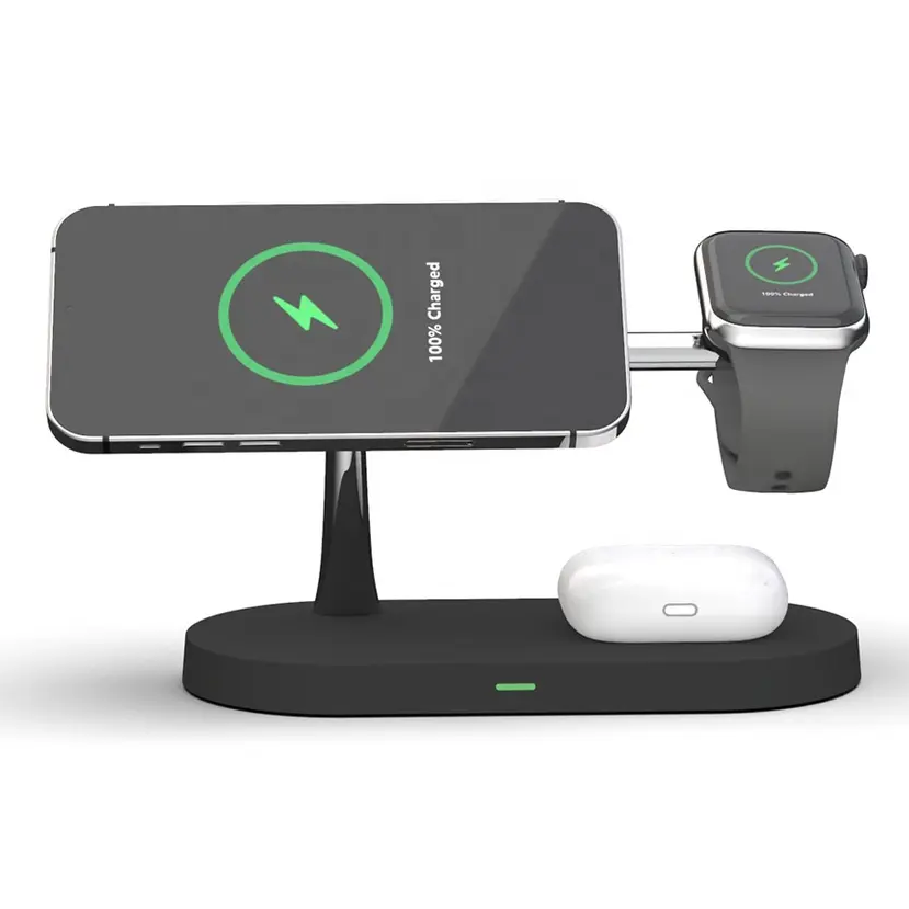 Smart Wireless Charging Station | 3-in-1 Device Dock