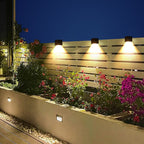Modern Outdoor Wall Light | Solar Powered Cube Design