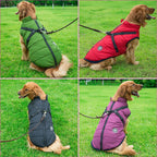 Winter Dog Coat | Built-In Safety Harness and Reflective Details