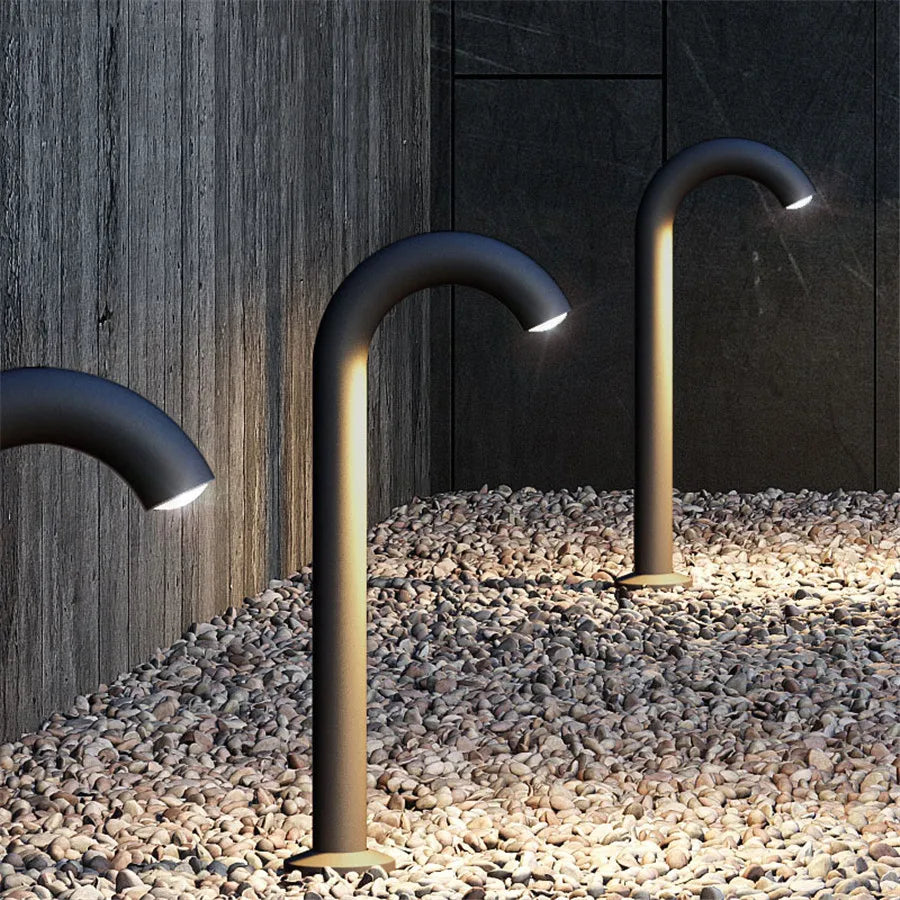 Modern Outdoor Pillar Light | Waterproof Aluminum Garden Path Lamp