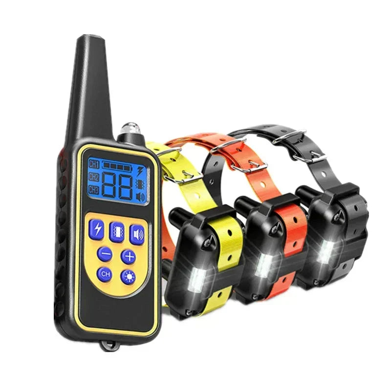 Remote Dog Training Collar | 3-Channel Waterproof with LED