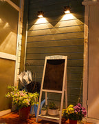 Modern Outdoor Wall Light | Solar Powered Cube Design