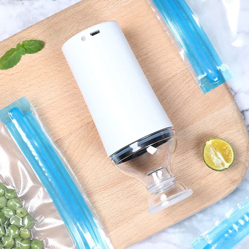 Portable Vacuum Sealer | USB Rechargeable Food Preserver