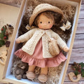 Handcrafted Cotton Doll | Waldorf-Inspired Plush Toy with Box Set