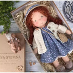 Handcrafted Cotton Doll | Waldorf-Inspired Plush Toy with Box Set