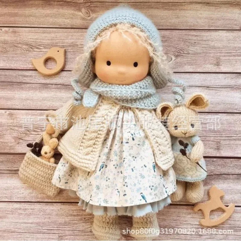Handcrafted Cotton Doll | Waldorf-Inspired Plush Toy with Box Set