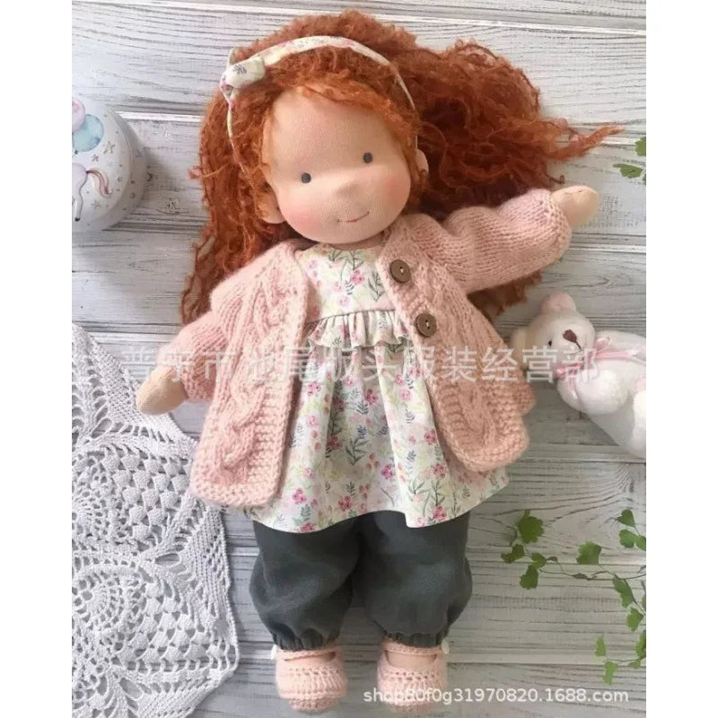 Handcrafted Cotton Doll | Waldorf-Inspired Plush Toy with Box Set