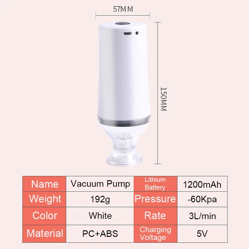 Portable Vacuum Sealer | USB Rechargeable Food Preserver