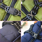 Winter Dog Coat | Built-In Safety Harness and Reflective Details