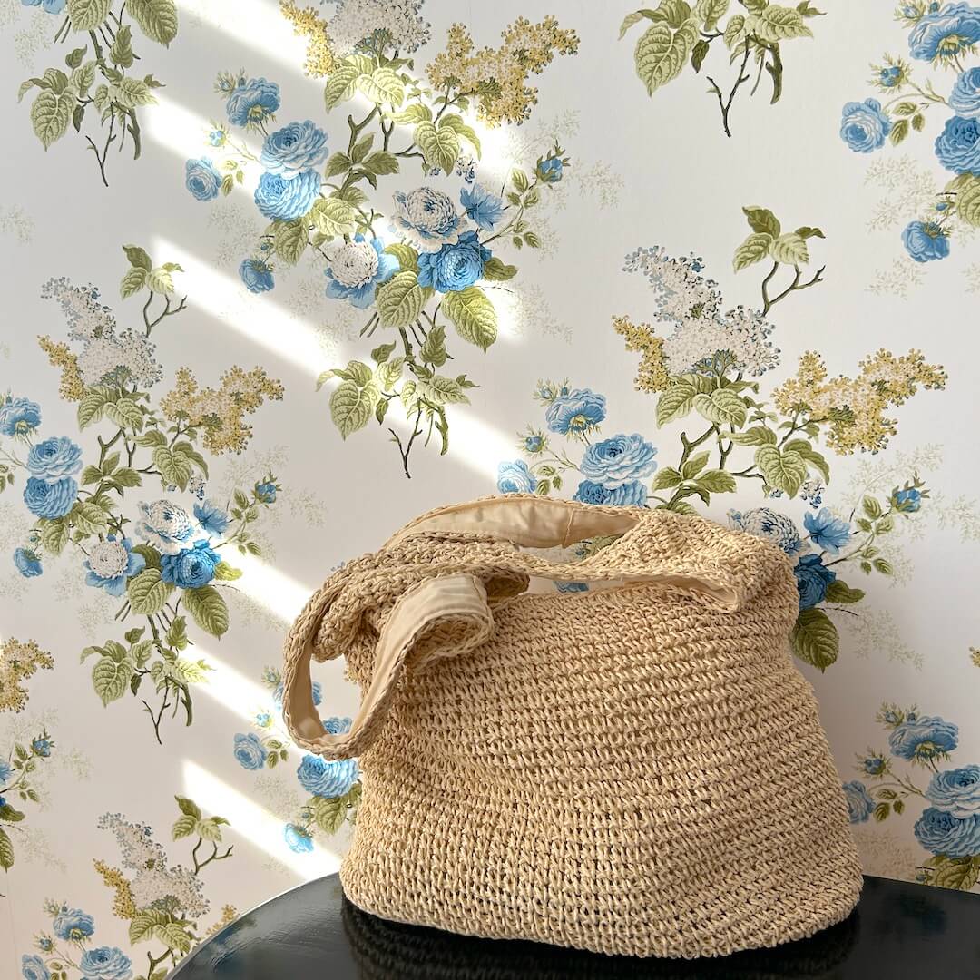 Handwoven Straw Tote | Natural Beige Beach Bag