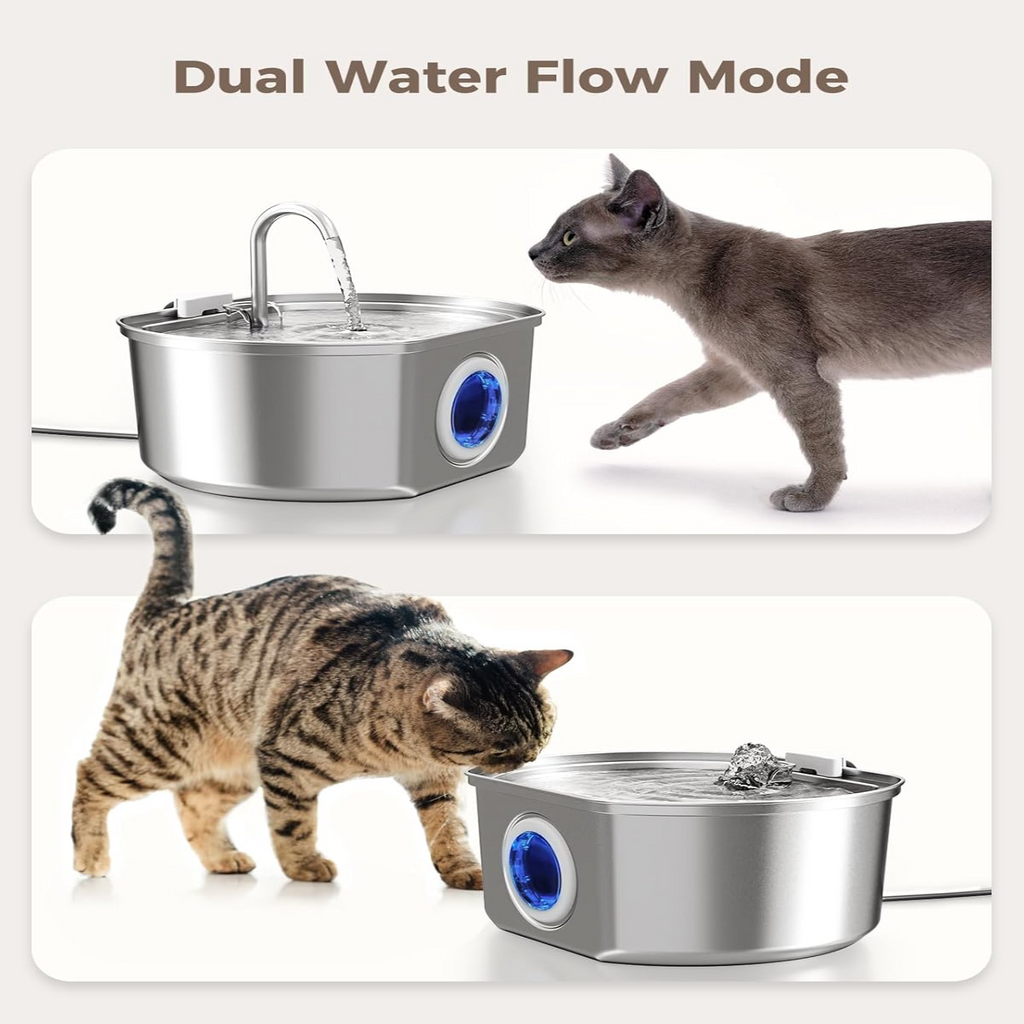 Pet Water Fountain | LED Indicator Stainless Steel Design