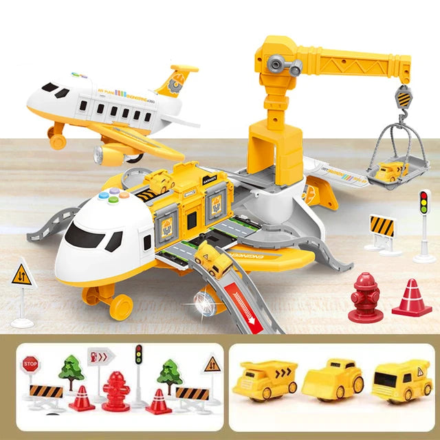 Educational Airport Playset | Interactive Vehicle Set with Accessories