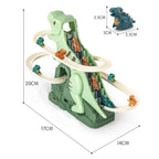 Interactive Dinosaur Track Set | LED Light Race Course With Climbing Cars