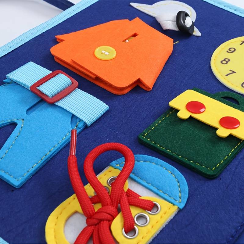 Educational Activity Book | Montessori Learning Toy with Fine Motor Skills Activities