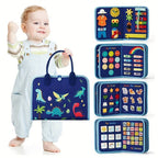 Educational Activity Book | Montessori Learning Toy with Fine Motor Skills Activities