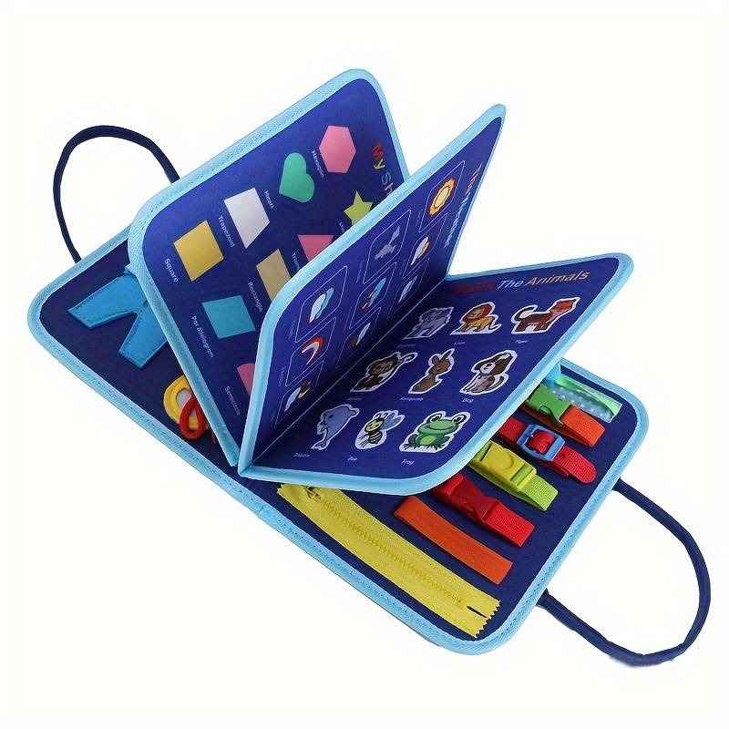Educational Activity Book | Montessori Learning Toy with Fine Motor Skills Activities