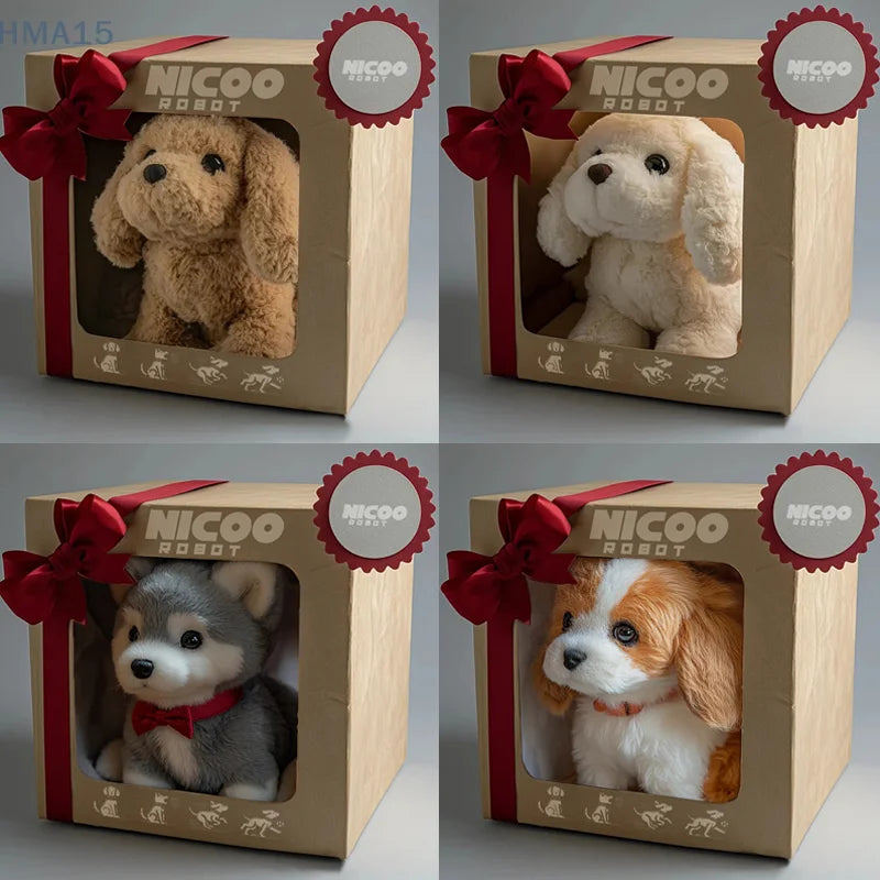 Interactive Plush Robot Dog | Lifelike AI Pet Companion