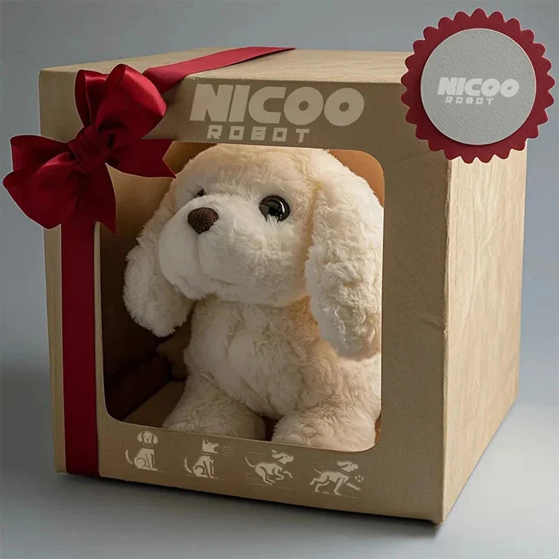 Interactive Plush Robot Dog | Lifelike AI Pet Companion