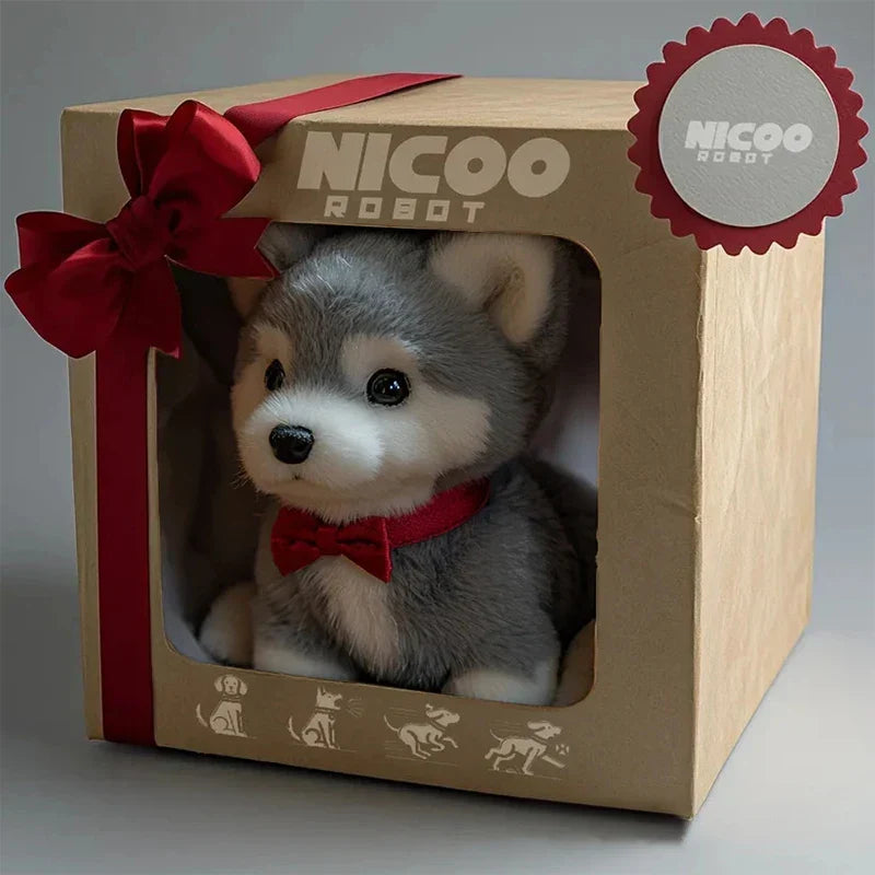 Interactive Plush Robot Dog | Lifelike AI Pet Companion