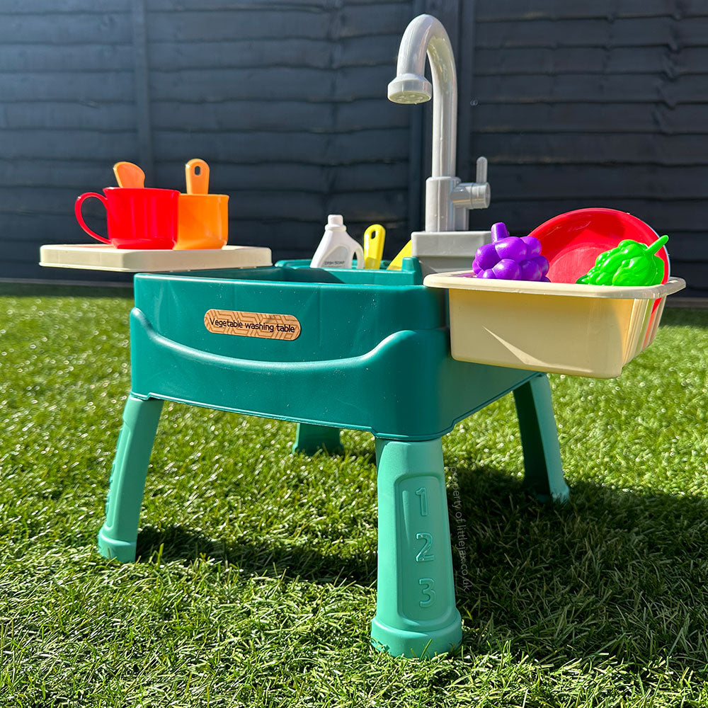 Kids Water Play Kitchen | Interactive Sink With Working Tap