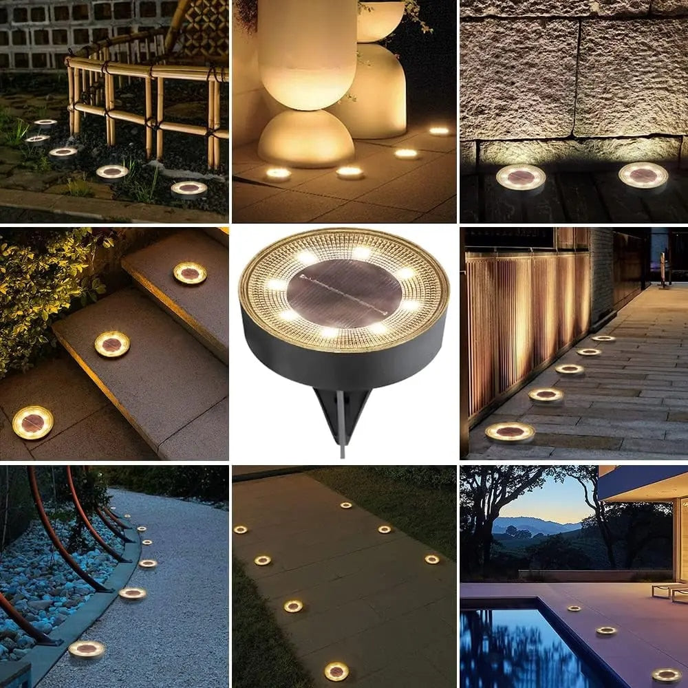 Solar Garden Path Lights | Wireless LED Ground Illumination