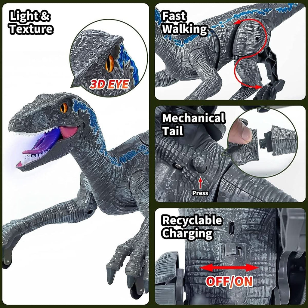 Remote Control T-Rex Dinosaur | Interactive Walking Toy with Lights and Sounds