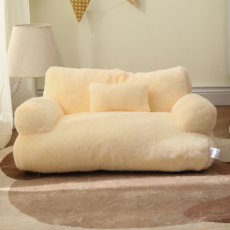Plush Pet Sofa Bed | Premium Fleece Cat & Dog Lounger