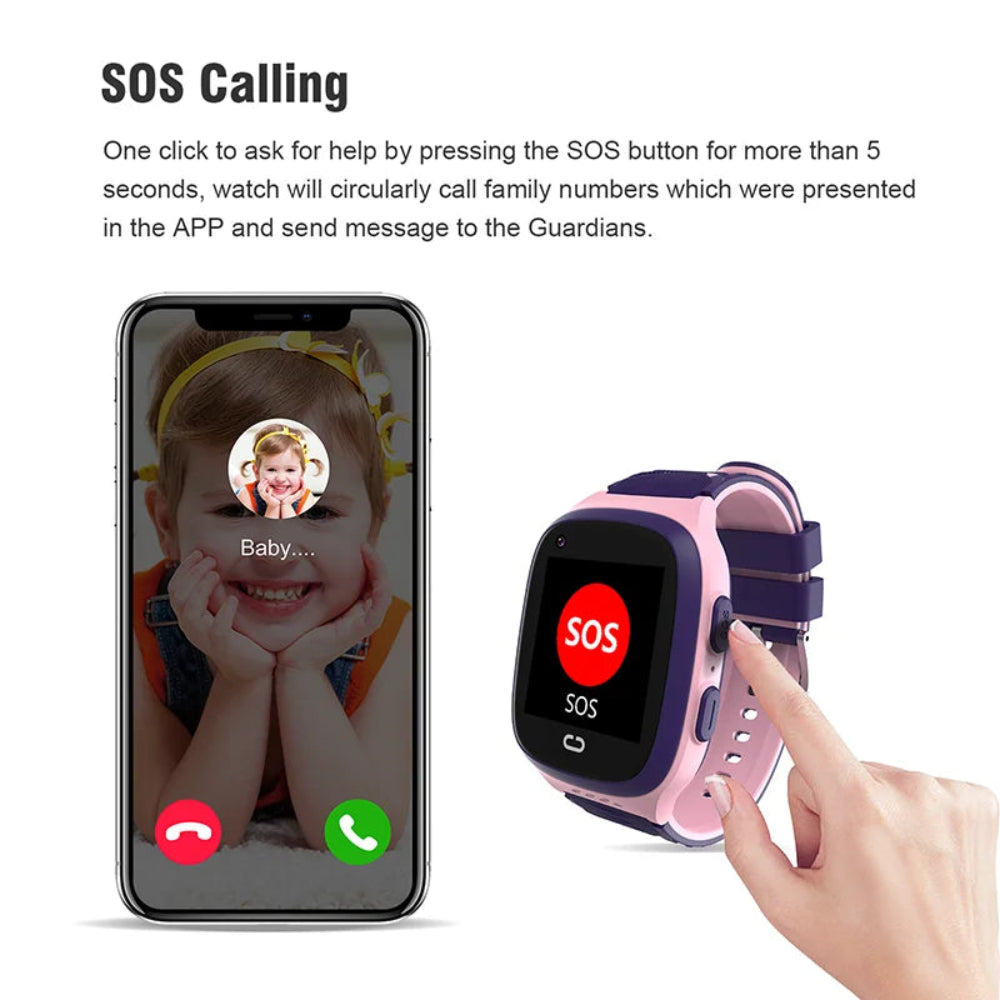 Kids GPS Smartwatch | Waterproof Touchscreen with Camera
