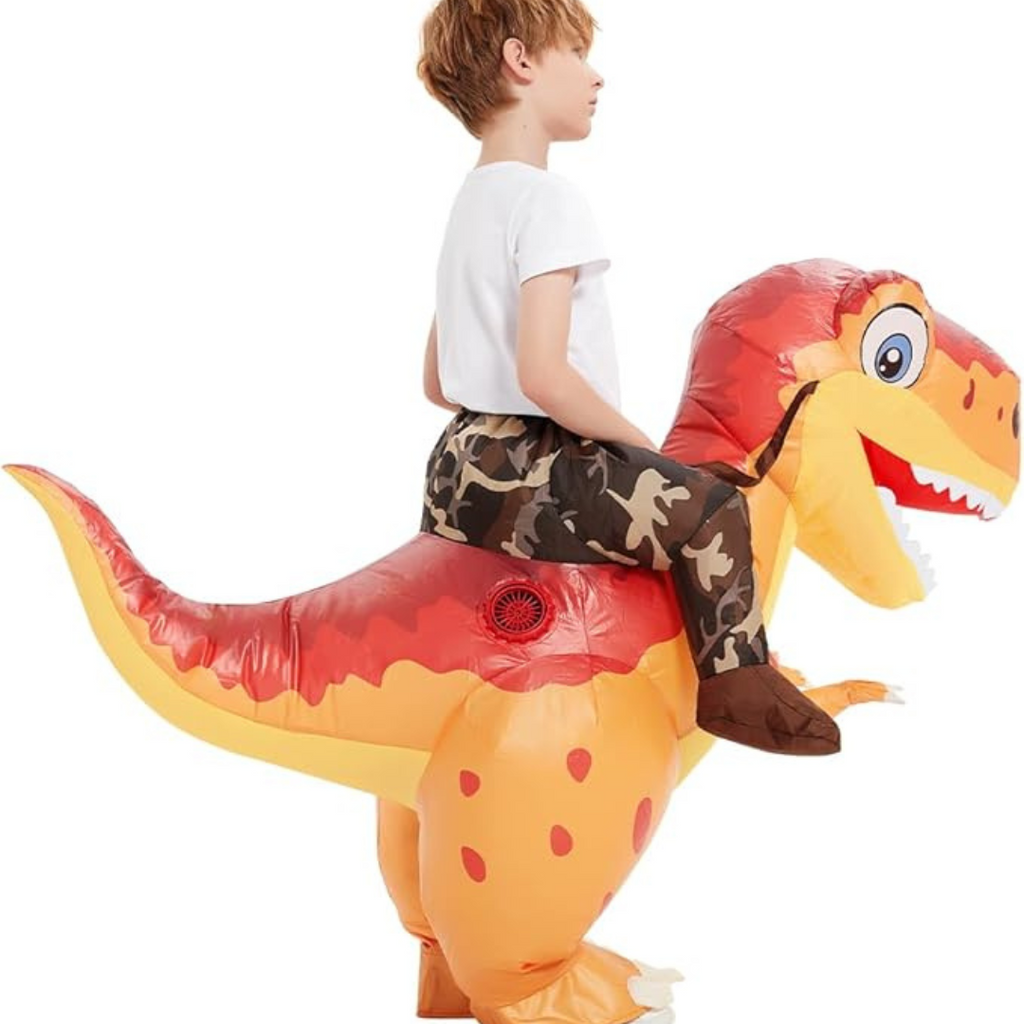 Inflatable Dinosaur Costume | Kids Ride-On T-Rex Design