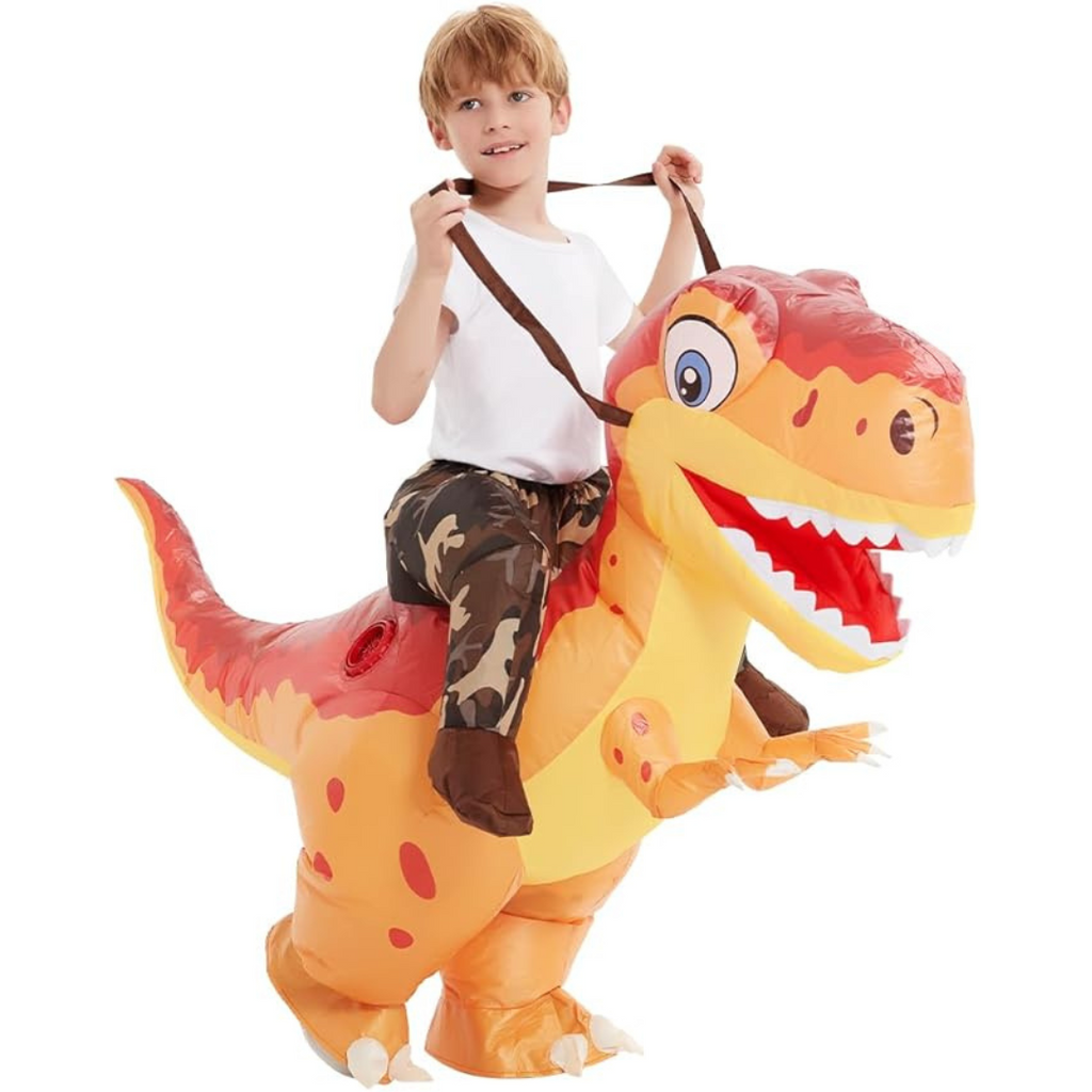 Inflatable Dinosaur Costume | Kids Ride-On T-Rex Design