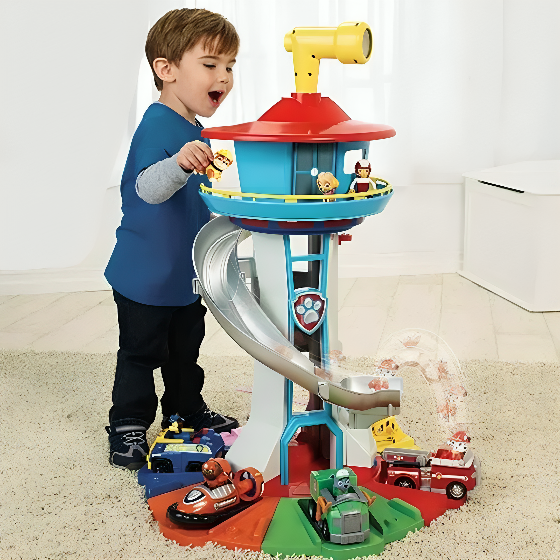 Interactive Play Tower | Educational Activity Set With Slide And Figures