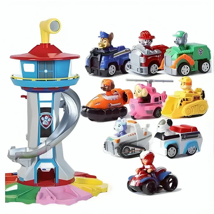Interactive Play Tower | Educational Activity Set With Slide And Figures