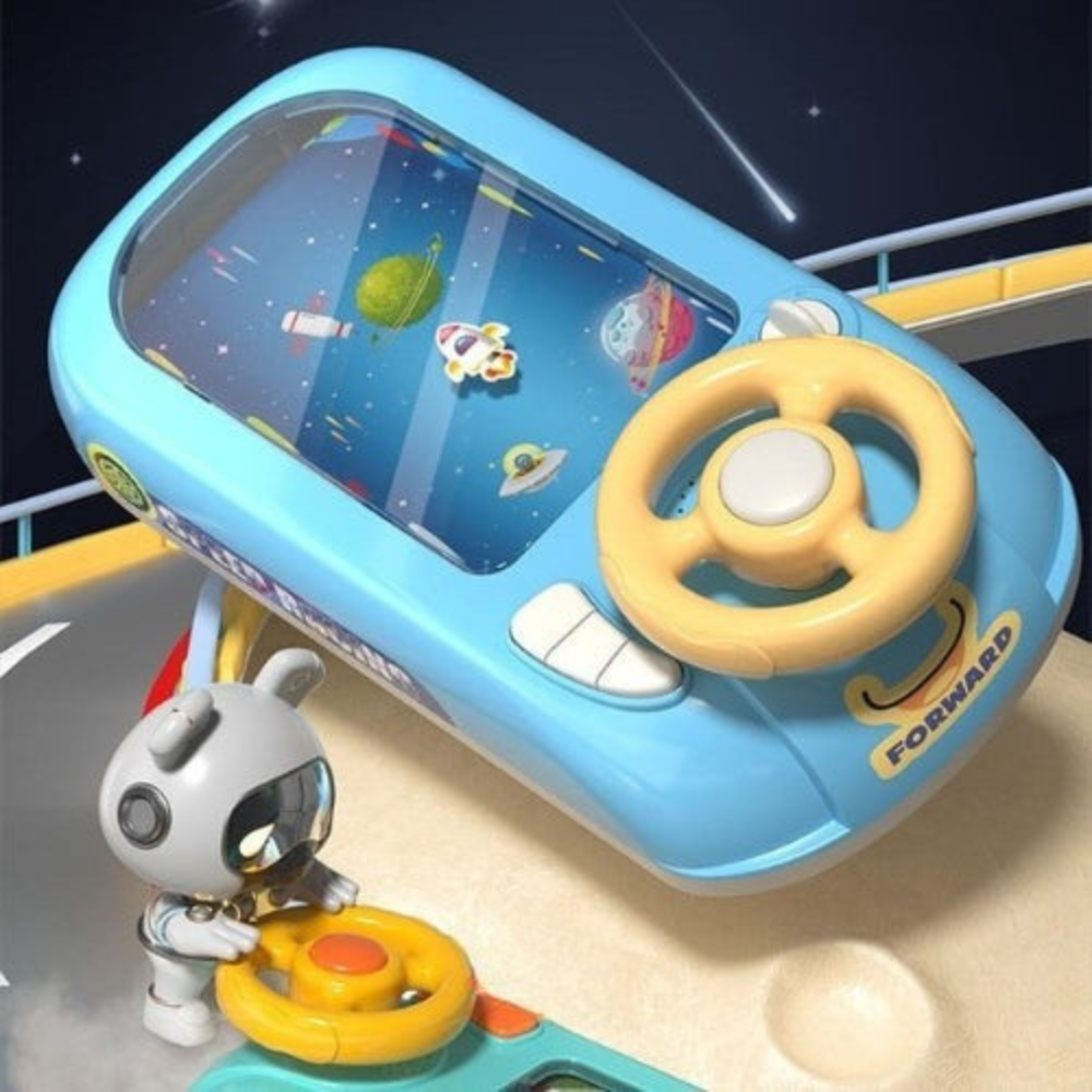 Interactive Space Steering Wheel | Kids Learning Toy with Lights and Sounds