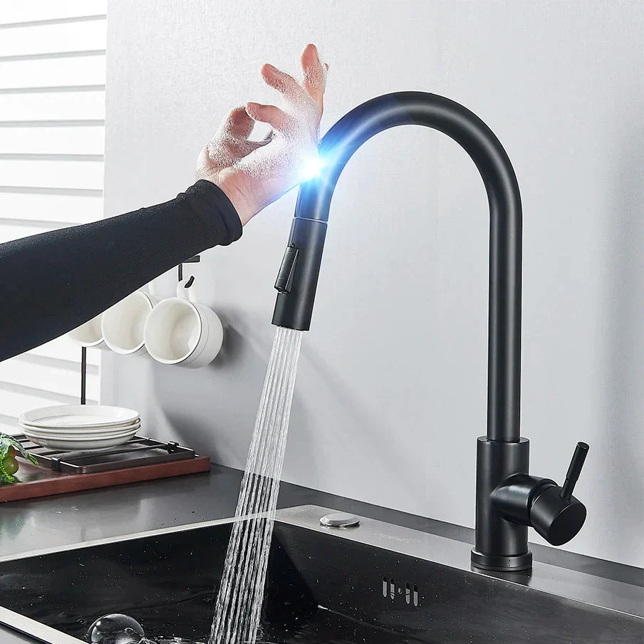 Smart Kitchen Faucet | Touch Control Pull-Out Sprayer