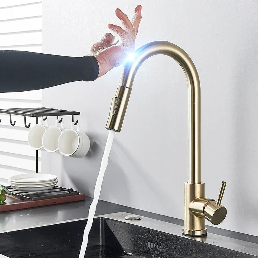 Smart Kitchen Faucet | Touch Control Pull-Out Sprayer