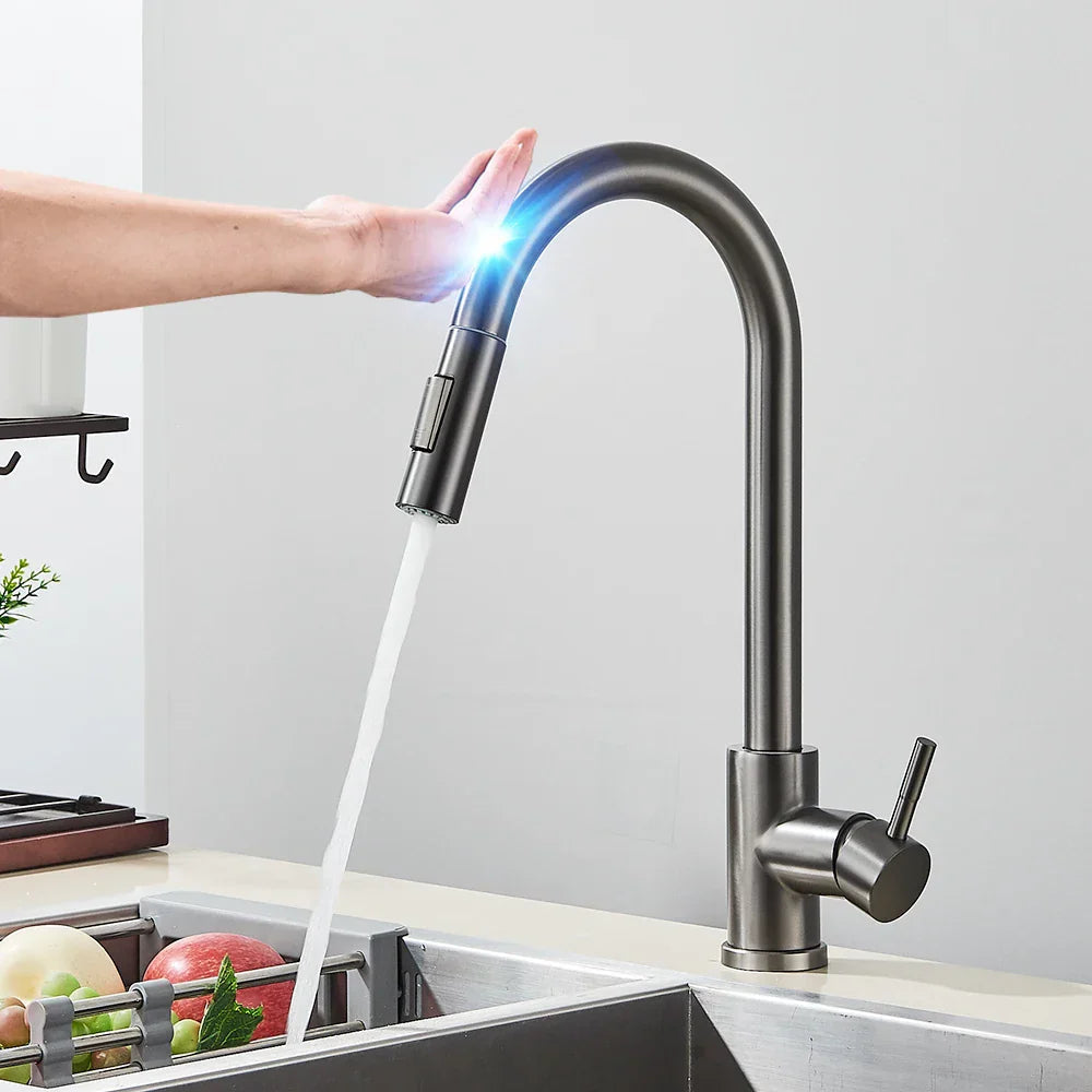 Smart Kitchen Faucet | Touch Control Pull-Out Sprayer
