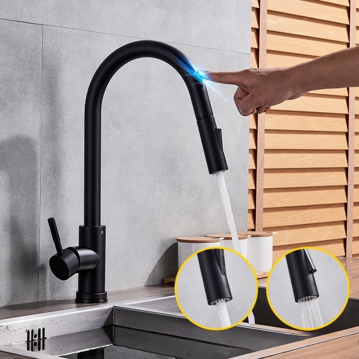 Smart Kitchen Faucet | Touch Control Pull-Out Sprayer