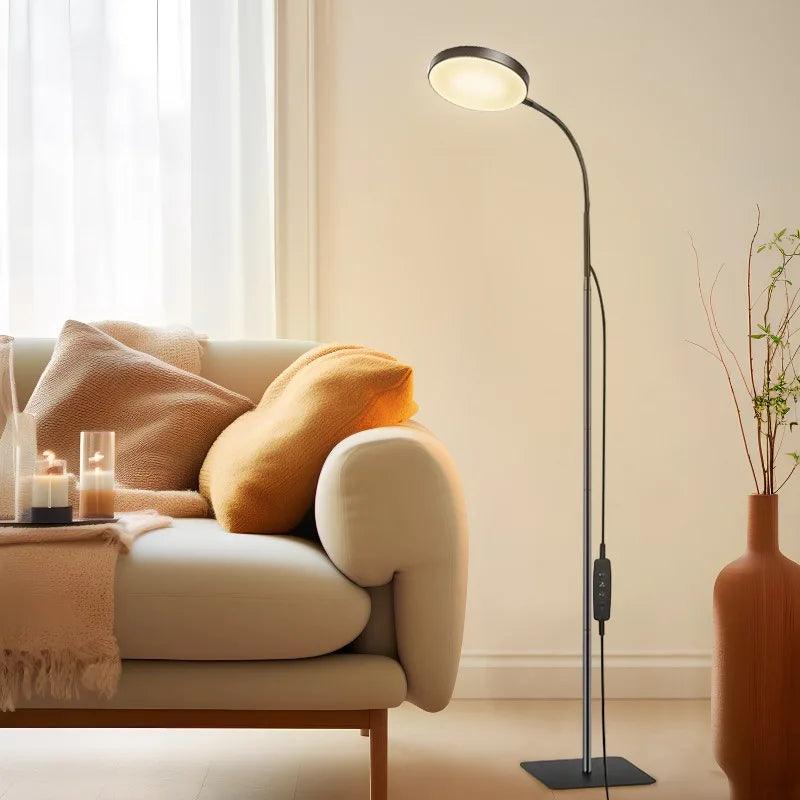Modern LED Floor Lamp | Adjustable Gooseneck Design